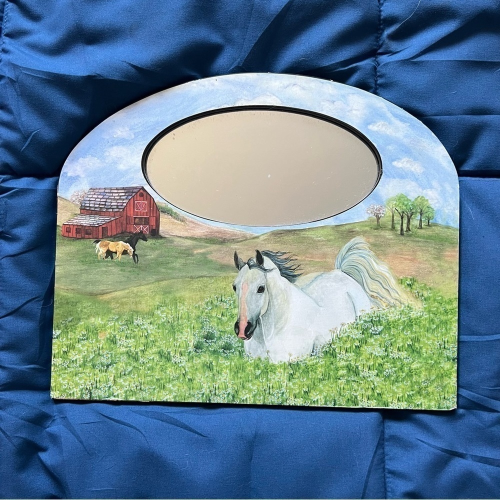 Horse Mirror – Nature-Inspired Wall Art